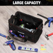 WORKPRO Close Top Wide Mouth Tool Bag Storage Organizer Close Tote, 14
