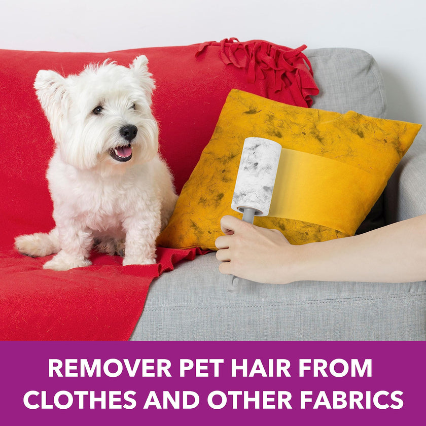 Lint Rollers for Pet Hair Extra Sticky, 1110 Sheets Mega Value Set Lint Roller with 5 Upgraded Handles, 10 Rollers Portable Pet Lint Remover for Clothes, Furniture, Carpet, Dog & Cat Hair Removal 🍁 All In One Marketplace Canada