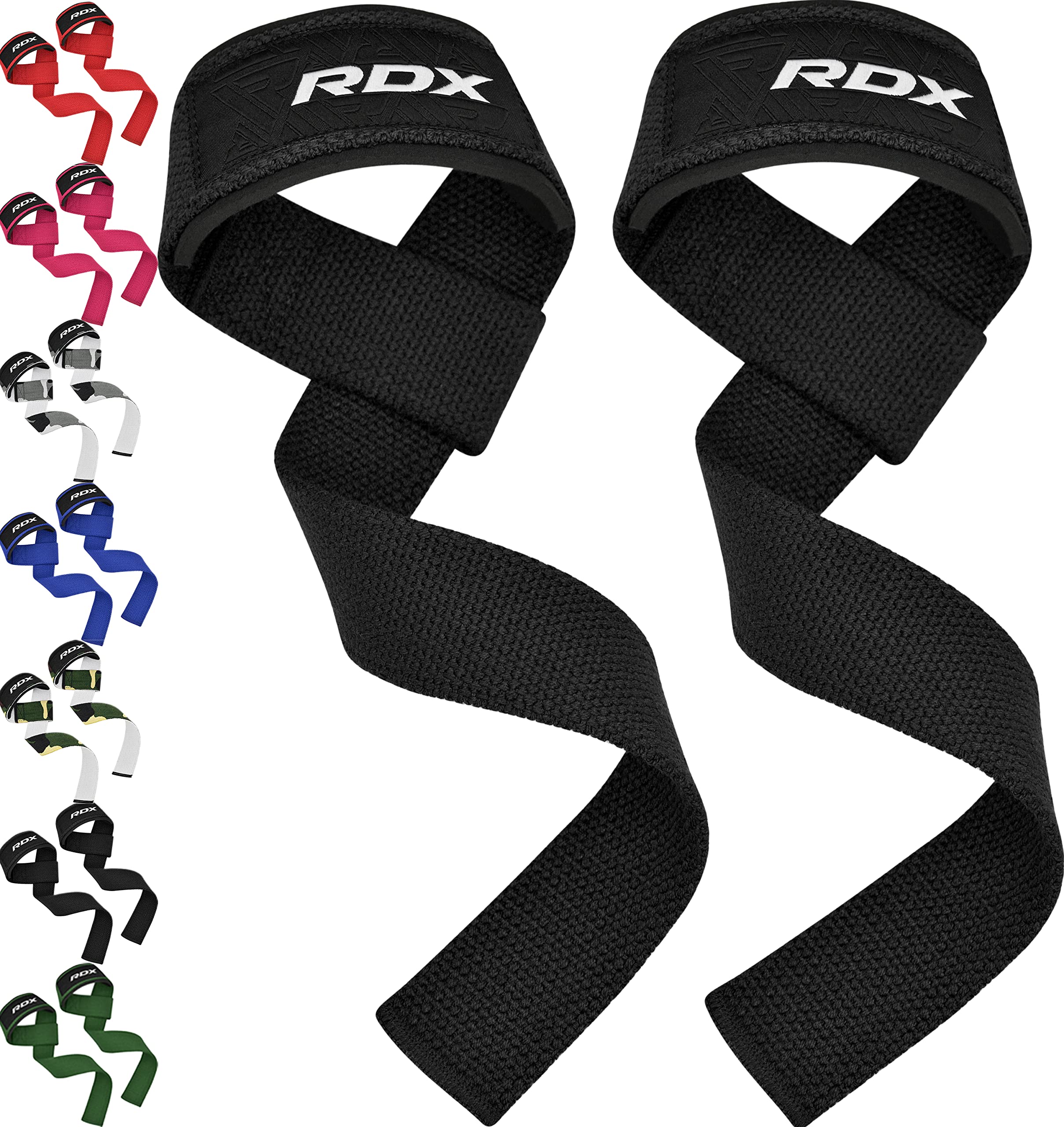 RDX Lifting Straps for Weightlifting –100% Cotton Heavy Duty Gym Wrist Strap with 5MM Neoprene Padding, 60CM Anti-Slip Hand Grip Wraps for Deadlifts Powerlifting Workouts Strength Training, Men Women 🍁 All In One Marketplace Canada