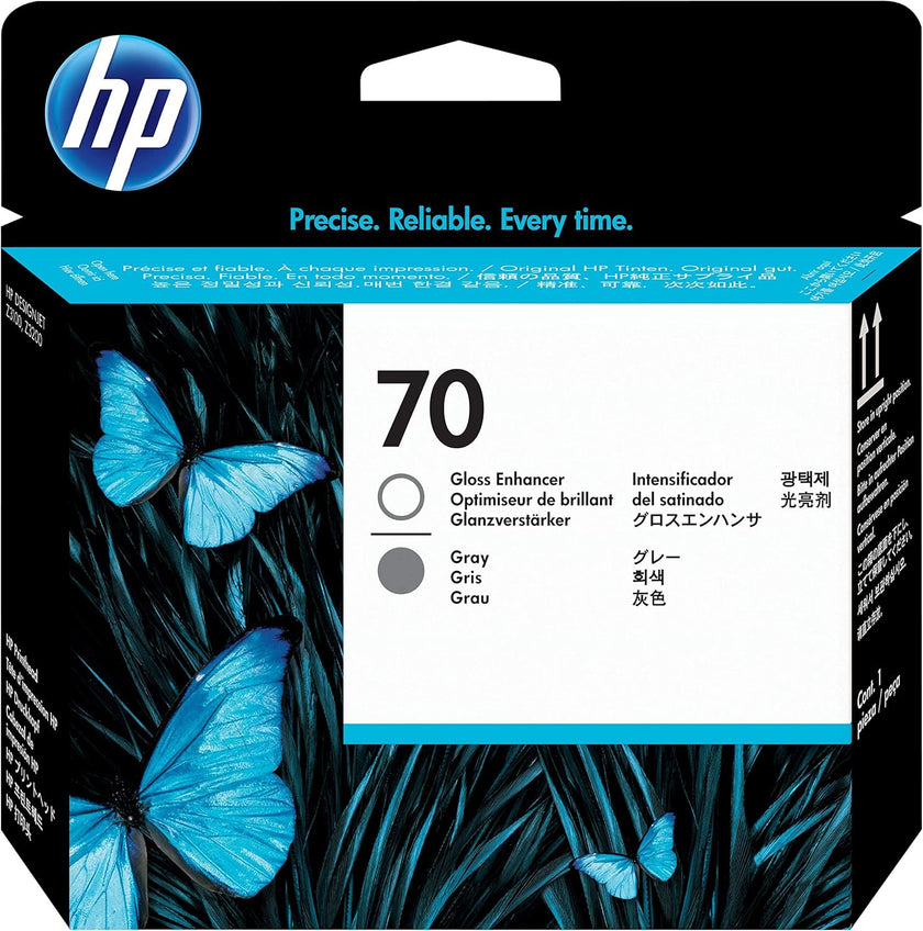 HP 70 Gloss Enhancer & Gray DesignJet Printhead (C9410A)