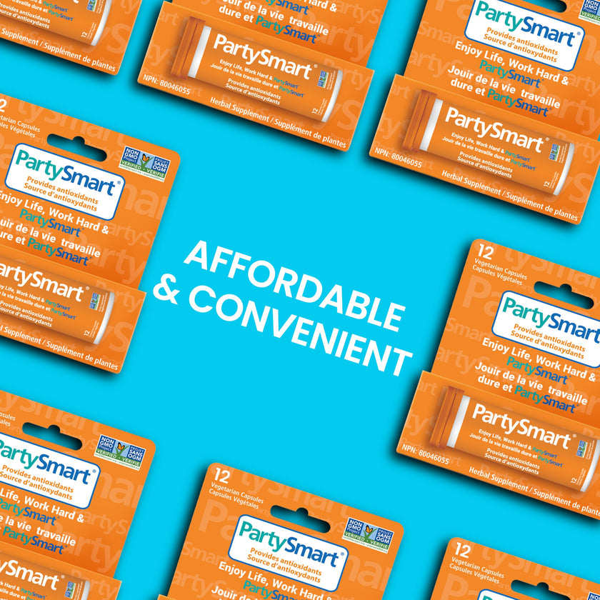 Himalaya PartySmart, 12 Vegetarian Capsules, Provides Antioxidants, Non-GMO, Plant-based, 250 mg, 1 Pack 🍁 All In One Marketplace Canada