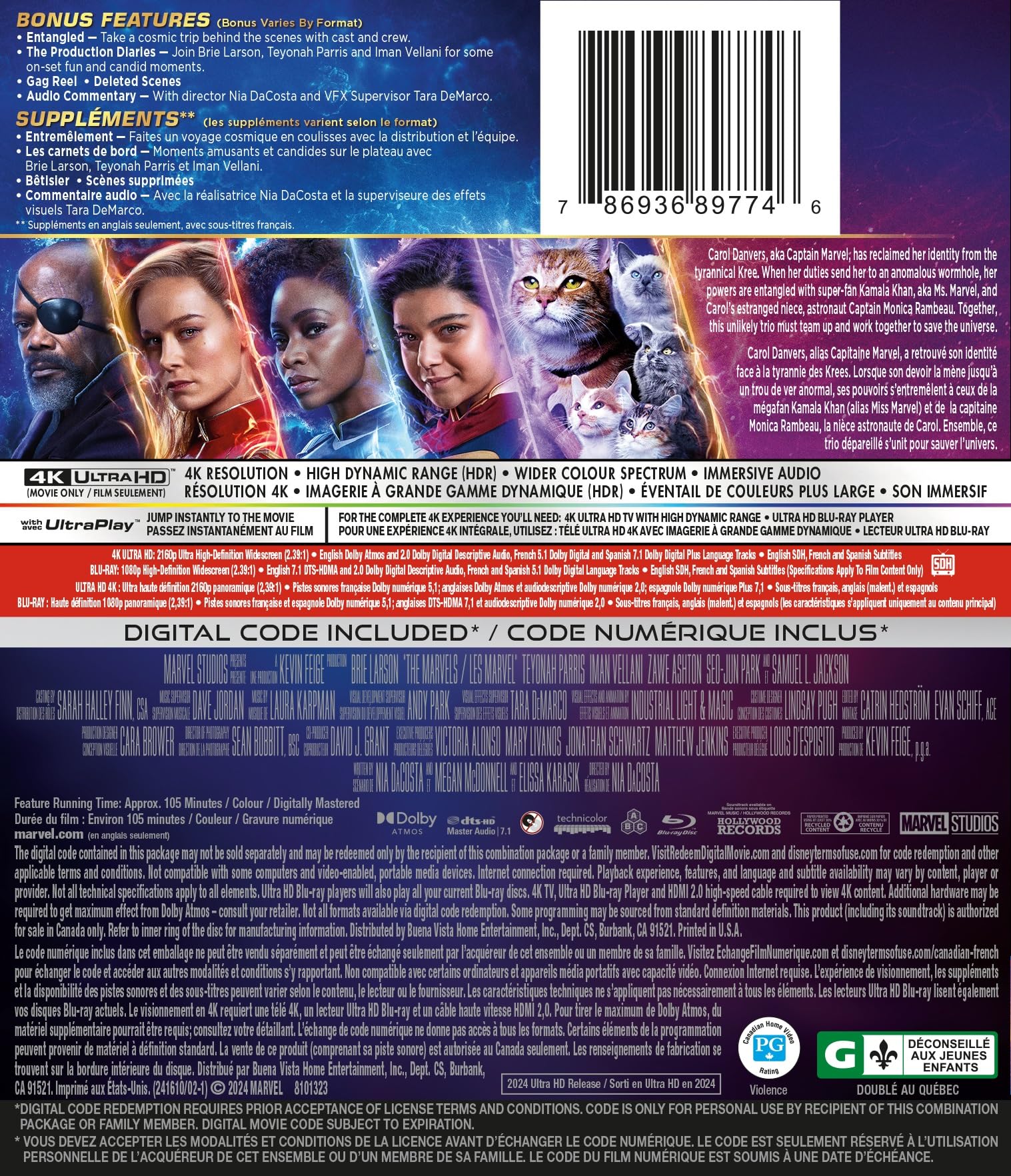 The Marvels - 4K/Blu-Ray