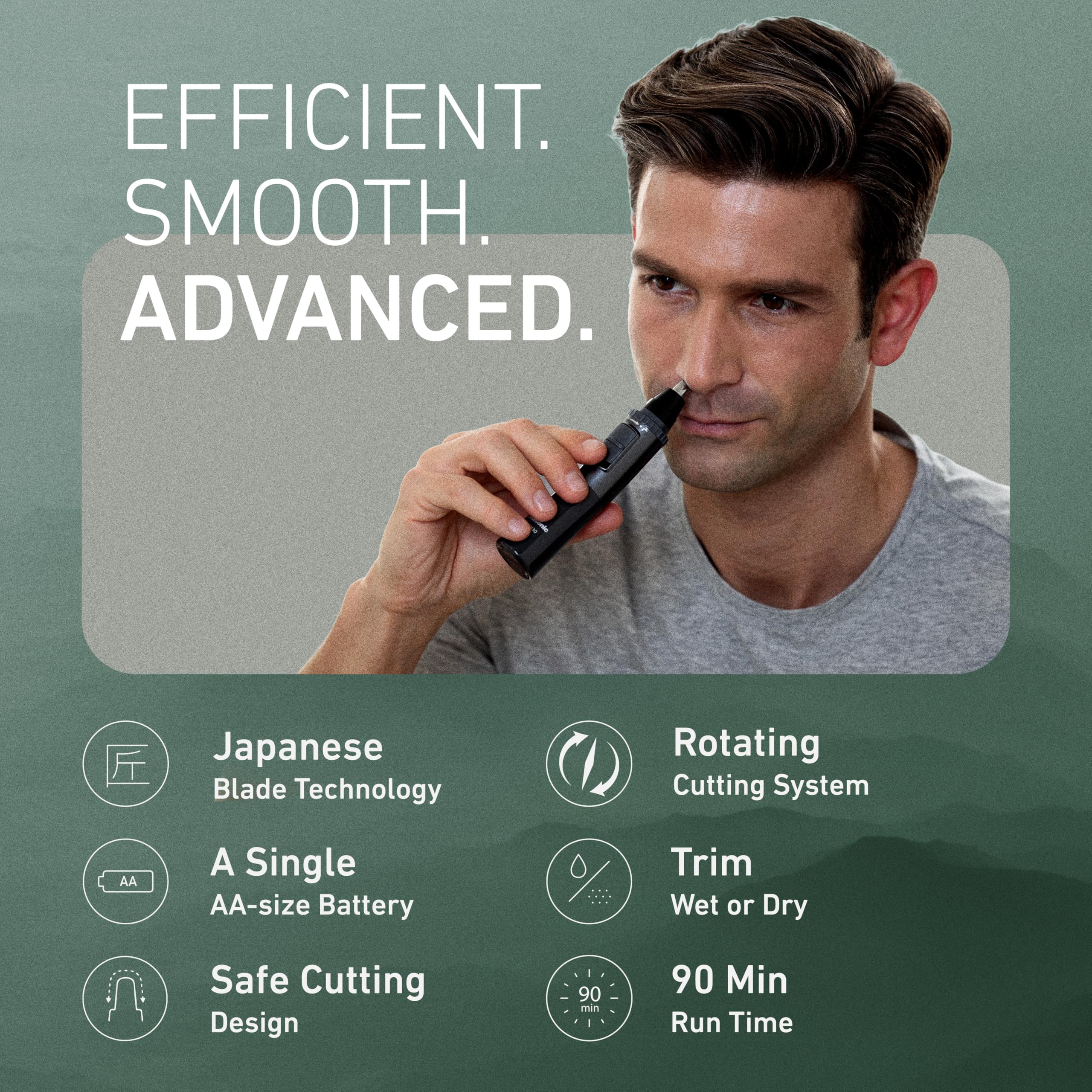 Panasonic ERGN30H nose & ear Hair Trimmer, Black Compact, 0.14 kilogram 🍁 All In One Marketplace Canada