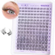 Wispy Lash Clusters Invisible Band Natural Lash Extensions Waterproof 8-16mm Cluster Eyelash Extension D Curl DIY Individual Cluster Lashes by ALICE 🍁 All In One Marketplace Canada