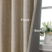 CUCRAF 100% Blackout Window Curtains 84 inches Long 2 Panels Set, Faux Linen Look Thermal Insulated Grommet Drapes, Room Darkening Curtain for Bedroom Living Room(W52 x L84 Inch, Light Khaki) 🍁 All In One Marketplace Canada