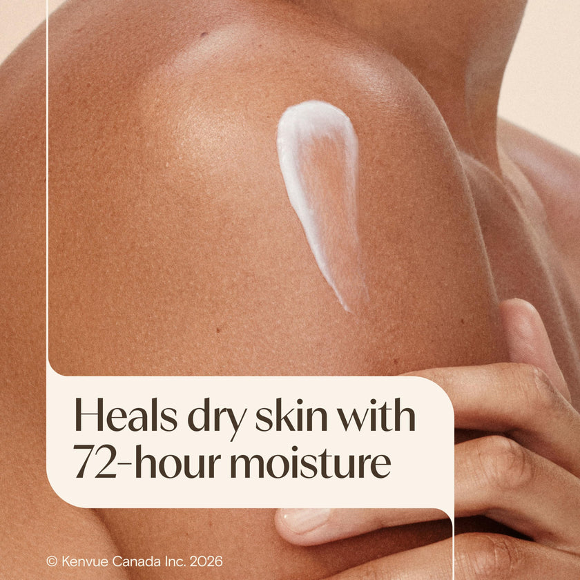 Aveeno Skin Relief Moisturizing Body Lotion Heals Very Dry, Sensitive Skin, fast absorbing Lotion with Soothing Triple Oat & Shea Butter Formula, Fragrance Free Lotion, Non-Comedogenic, 975mL 🍁 All In One Marketplace Canada