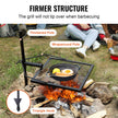 VEVOR Swivel Campfire Grill, Fire Pit Grill Grate, Heavy Duty Steel Grill Grates, 360° Adjustable Open Outdoor Cooking Equipment, Portable Camp Fire Racks for Camping Outdoor BBQ 🍁 All In One Marketplace Canada