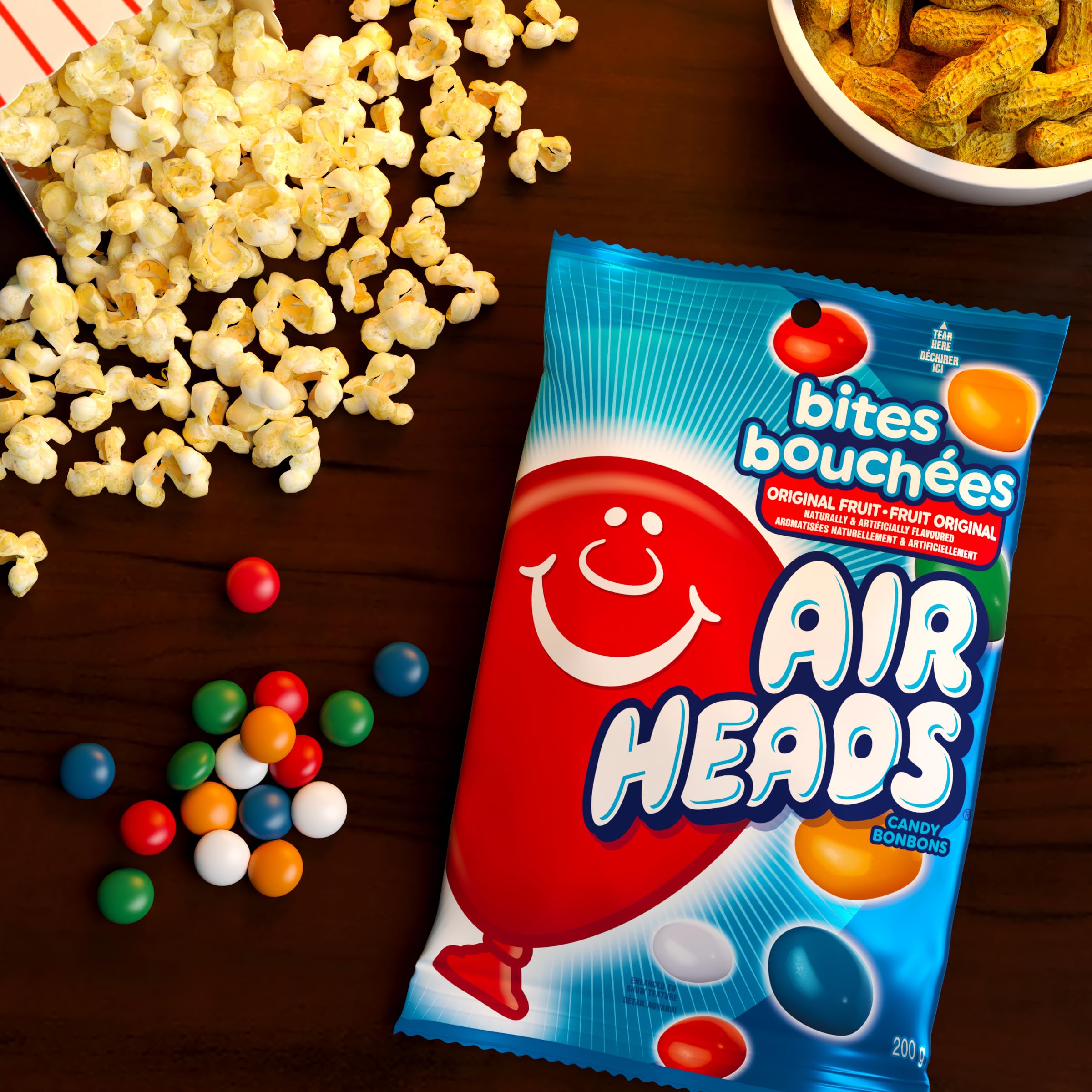 Airheads Bites, Original Fruit Candy, 200g Bag 🍁 All In One Marketplace Canada