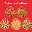 Ninja Artisan Pizza Oven, 12-in/30.5cm 3-Min Pizza, 700F/371°C, 5-n-1, Gray 🍁 All In One Marketplace Canada