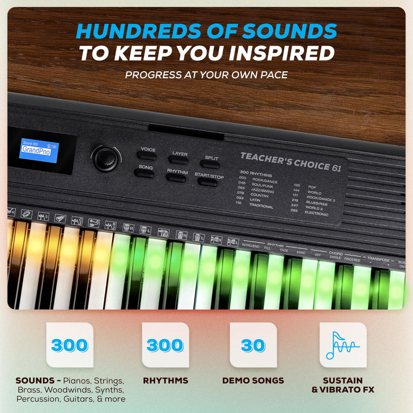 Alesis Teacher's Choice 61-Key Piano Keyboard Bundle with Light-up Keys 🍁 All In One Marketplace Canada
