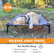 K&H Pet Products Outdoor Elevated Dog Cot, Breathable Cooling Elevated Cot Hammock Pet Bed for Large Dogs, Washable Mesh Cover, Raised Metal Frame, Collapsible, Portable - Large 42 X 30in Gray 🍁 All In One Marketplace Canada