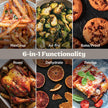 Ninja Crispi Pro 6-in-1 Glass Air Fryer | 6qt & 2.5qt Glass Containers with Storage Lids | Non-Toxic | Meal Prep, Microwave, Freezer & Dishwasher Safe | Air Fry, Bake & More | Bone | AS101CLG 🍁 All In One Marketplace Canada