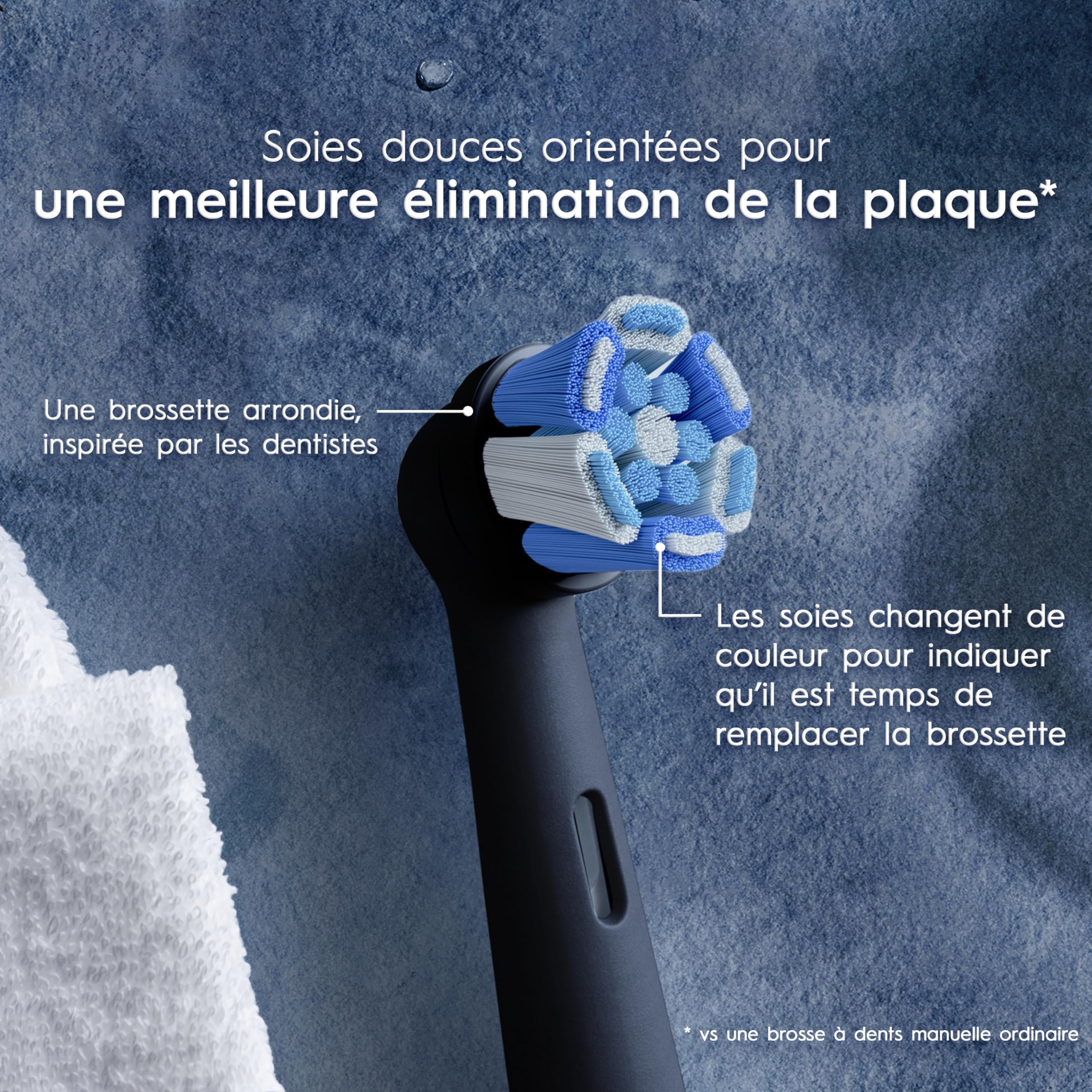 Oral-B iO Genuine Ultimate Clean Replacement Brush Heads, Black, 2ct Refills, 6 Month Supply, Compatible Exclusively with Oral-B iO Electric Toothbrushes, Not Compatible with any Other Series Including: Pro, Vitality, Smart, or Genius