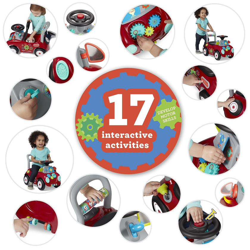 Radio Flyer Busy Buggy, Sit to Stand Toddler Ride On Toy, Ages 1-3, Red 🍁 All In One Marketplace Canada