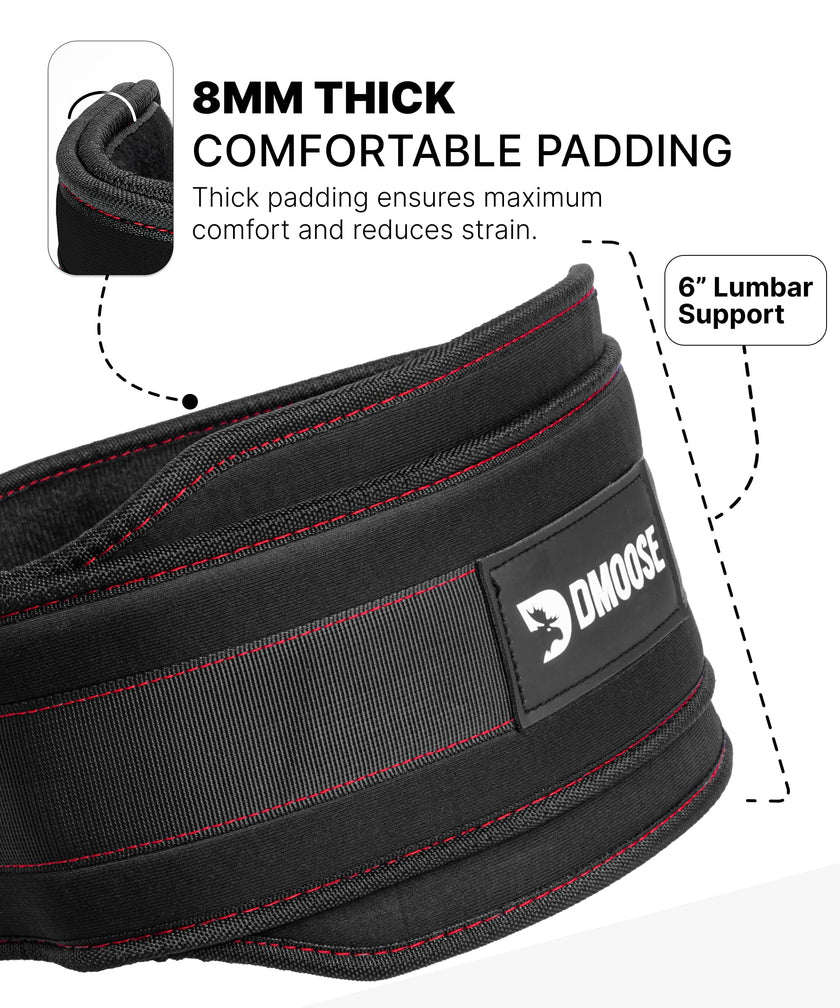 DMoose Dip Belt for Weightlifting, Weight Belt with Chain for Pullup, Gym Lifting Belt for Powerlifting, Squat, Bodybuilding, Heavy Duty Steel, Workout Belt with Comfortable Neoprene Support 🍁 All In One Marketplace Canada