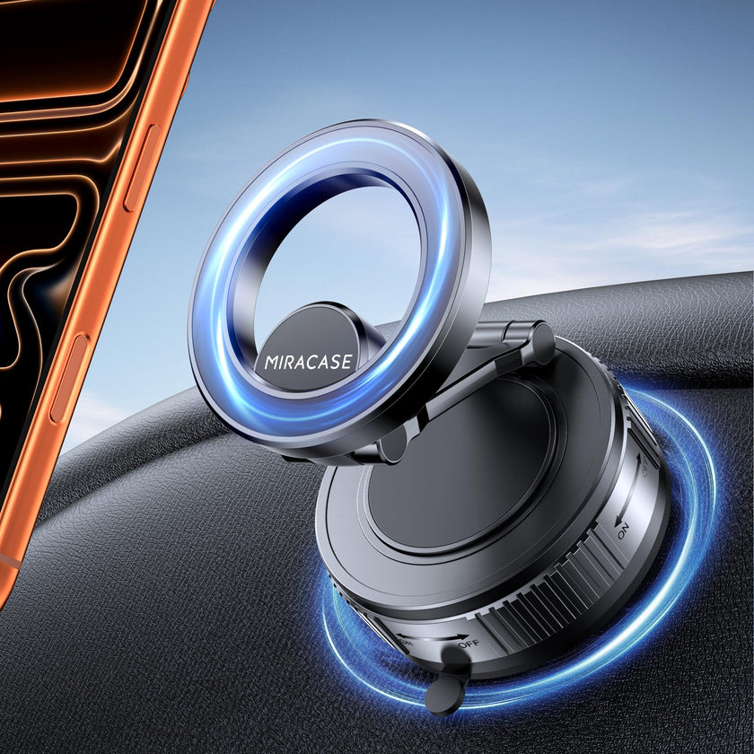 Miracase 2026 for MagSafe Car Mount: [Ultra-Strong Vacuum Suction + Handlebar] 360° Rotatable Handlebar Mount, Car Phone Holder for All Phone Models 🍁 All In One Marketplace Canada
