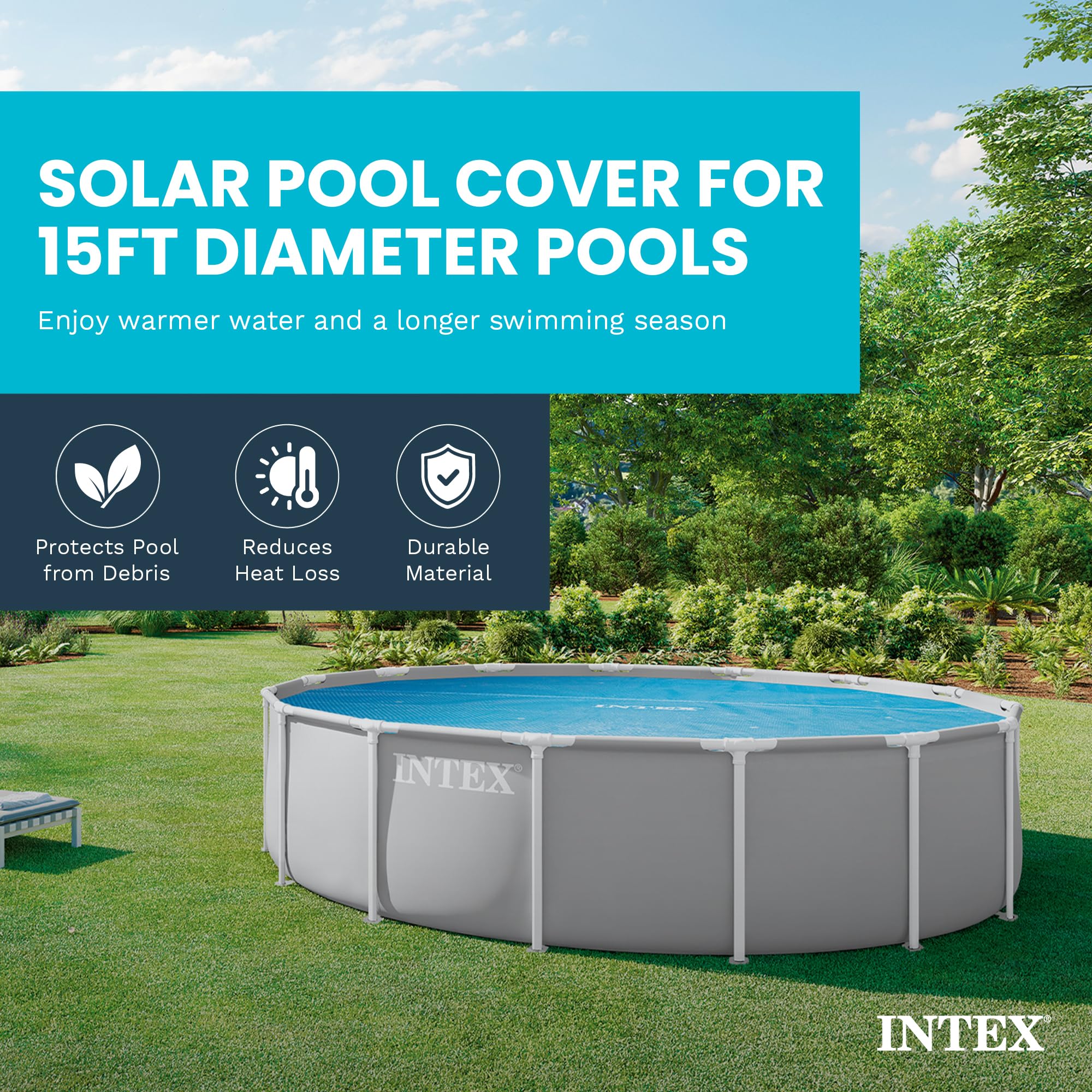 Intex 59954E Solar Cover for 15ft Diameter Easy Set and Frame Pools 🍁 All In One Marketplace Canada