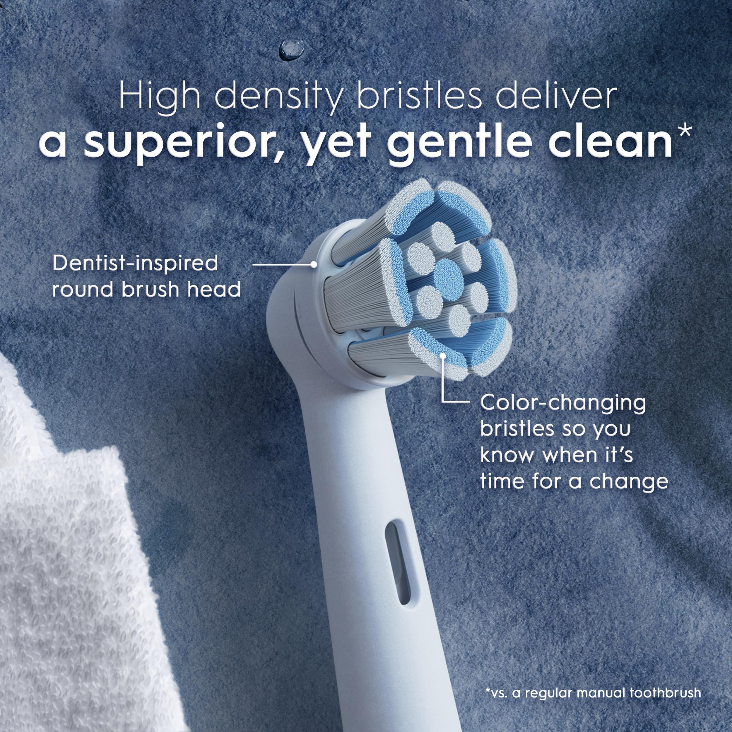Oral-B iO Gentle Care Replacement Heads, Electric Toothbrush Brush Heads, White, 2 Count 🍁 All In One Marketplace Canada