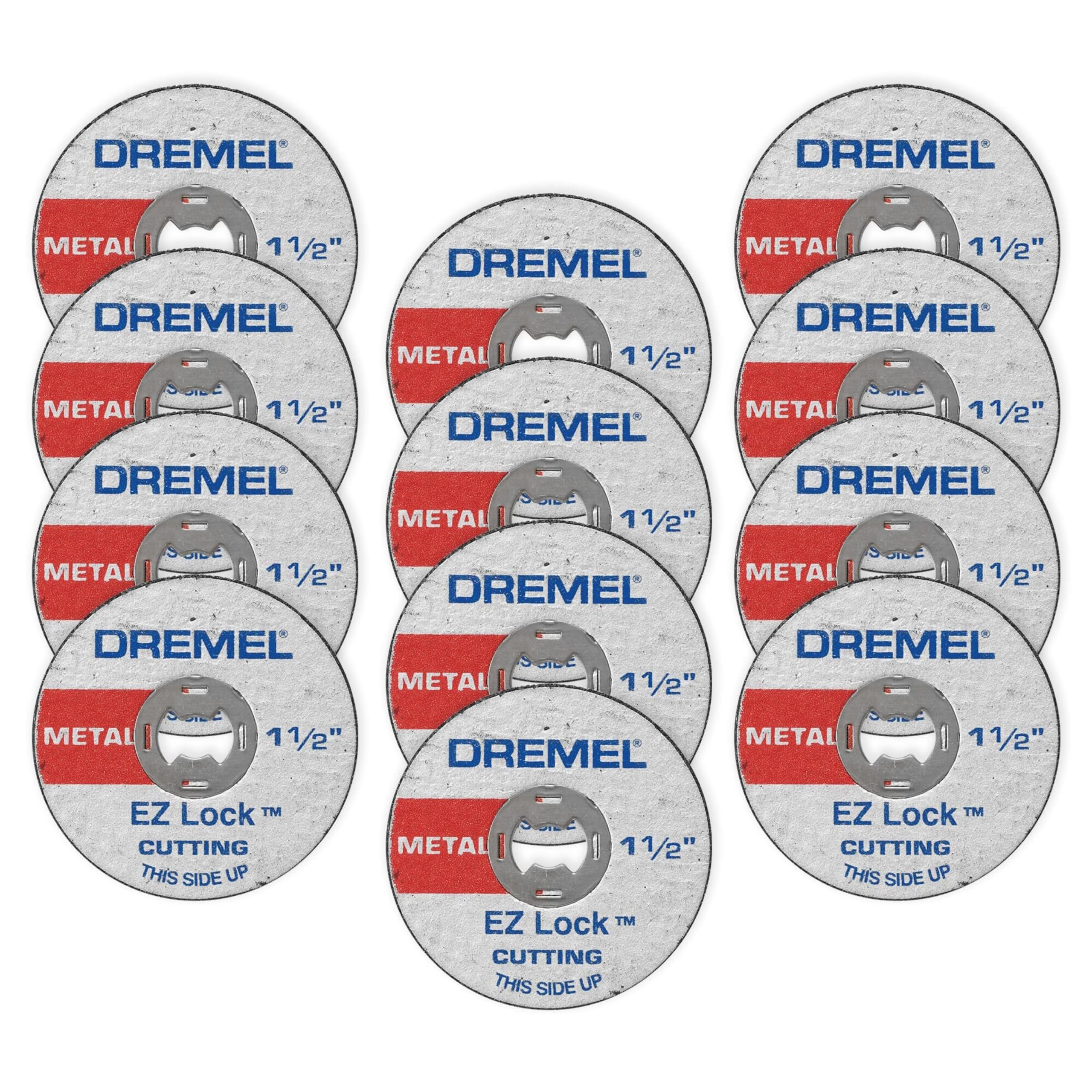 Dremel EZ456B 1 1/2-Inch EZ Lock Rotary Tool Cut-Off Wheels- Rotary Tool Cutting Accessories, Perfect for Slicing Sheet Metal and Copper Pipe, 12 Pieces 🍁 All In One Marketplace Canada