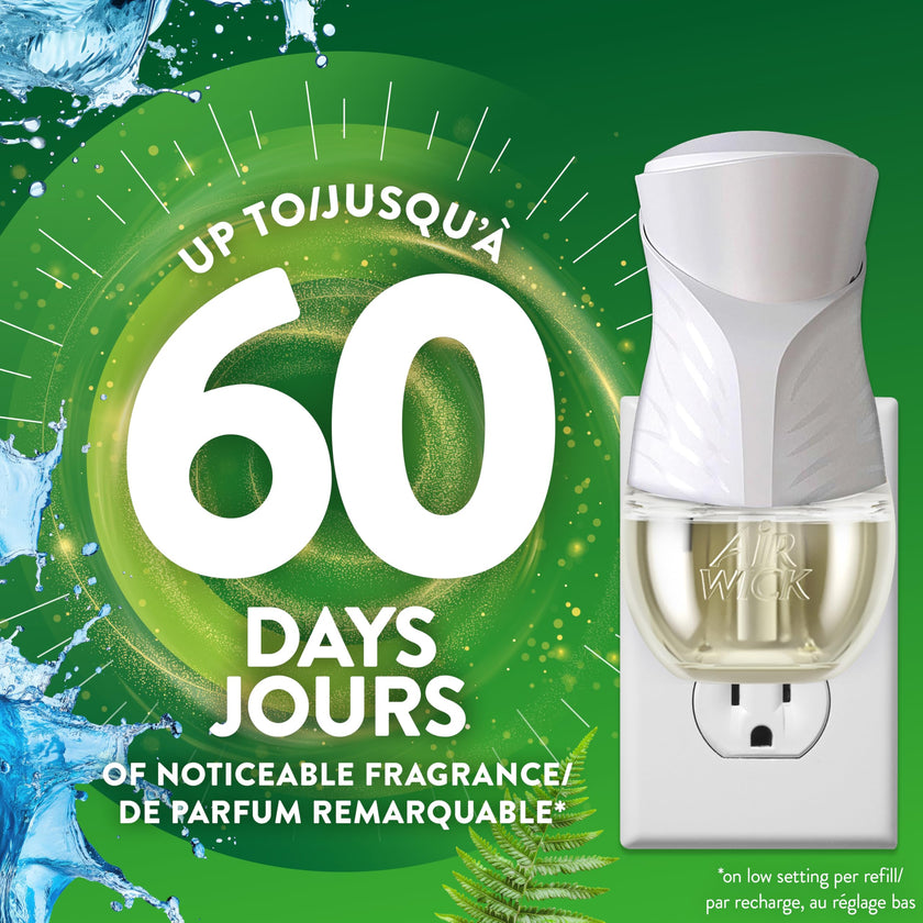 Air Wick Plug In Scented Oil Air Freshener Refills for Home – Infused with Essential Oils – 5 Count – Ocean Breeze Scent 🍁 All In One Marketplace Canada