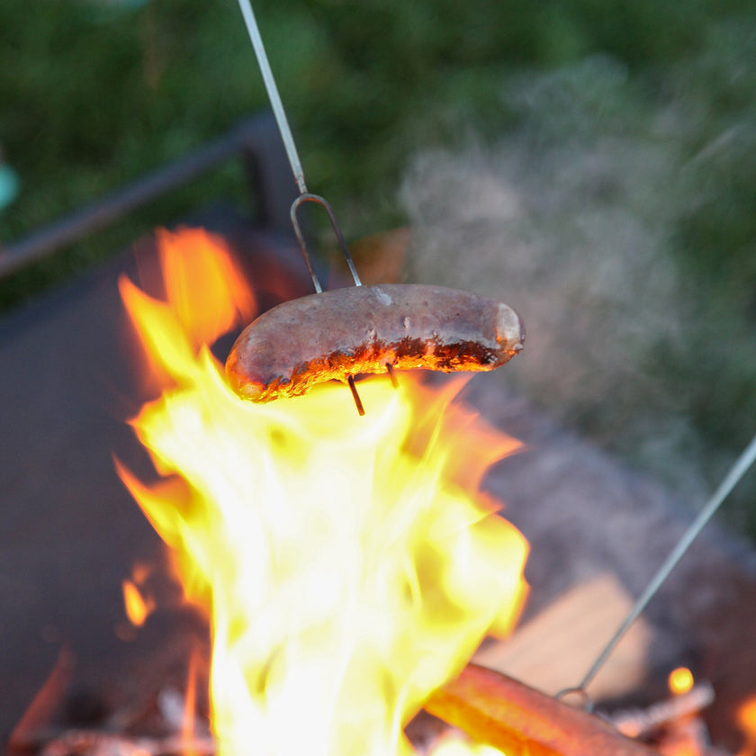 MalloMe Marshmallow Roasting Sticks - Smores Skewers for Fire Pit Kit - Hot Dog Camping Accessories Campfire Marshmellow 32 Inch Long Fork - 5 Pack 🍁 All In One Marketplace Canada
