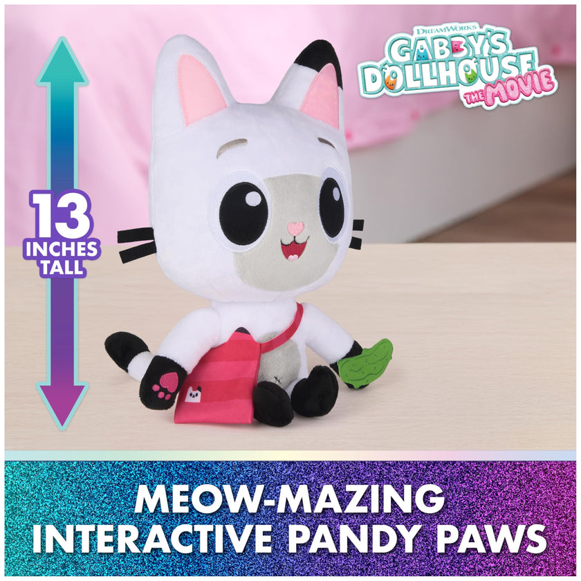 Gabby's Dollhouse: The Movie, Meow-Mazing Interactive Pandy Paws Plush Toy with 3 Accessories & Removable Bag, Kids Toys for Girls & Boys Ages 3 and Up 🍁 All In One Marketplace Canada