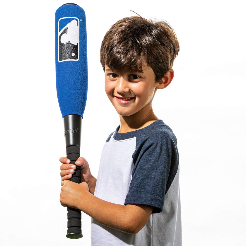 Franklin Sports MLB Kids Foam Baseball Bat + Ball Set - Jumbo Oversize Toy Bat + Foam Ball for Kids + Toddlers - Blue - 24
