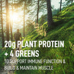LEANFIT PLANT-BASED PROTEIN & GREENS Natural Vanilla – 20g Plant Protein + 4 Leafy Greens Per Serving – Vegan, Gluten-Free, Soy-Free, No Sugar - 20 Servings, 517g Tub 🍁 All In One Marketplace Canada