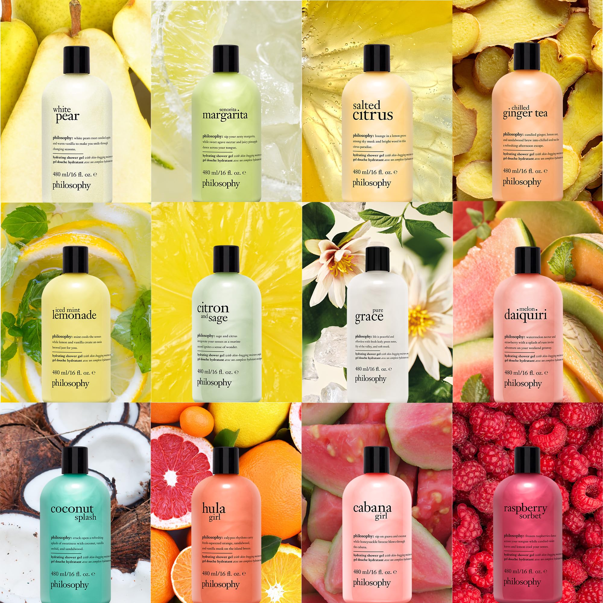 philosophy hydrating shower gel salted citrus, 480ml (16oz) 🍁 All In One Marketplace Canada