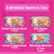 Friskies Shredded Wet Cat Food, Poultry & Fish Combo Variety Pack 4 Flavours - 156 g Can (32 Pack) 🍁 All In One Marketplace Canada
