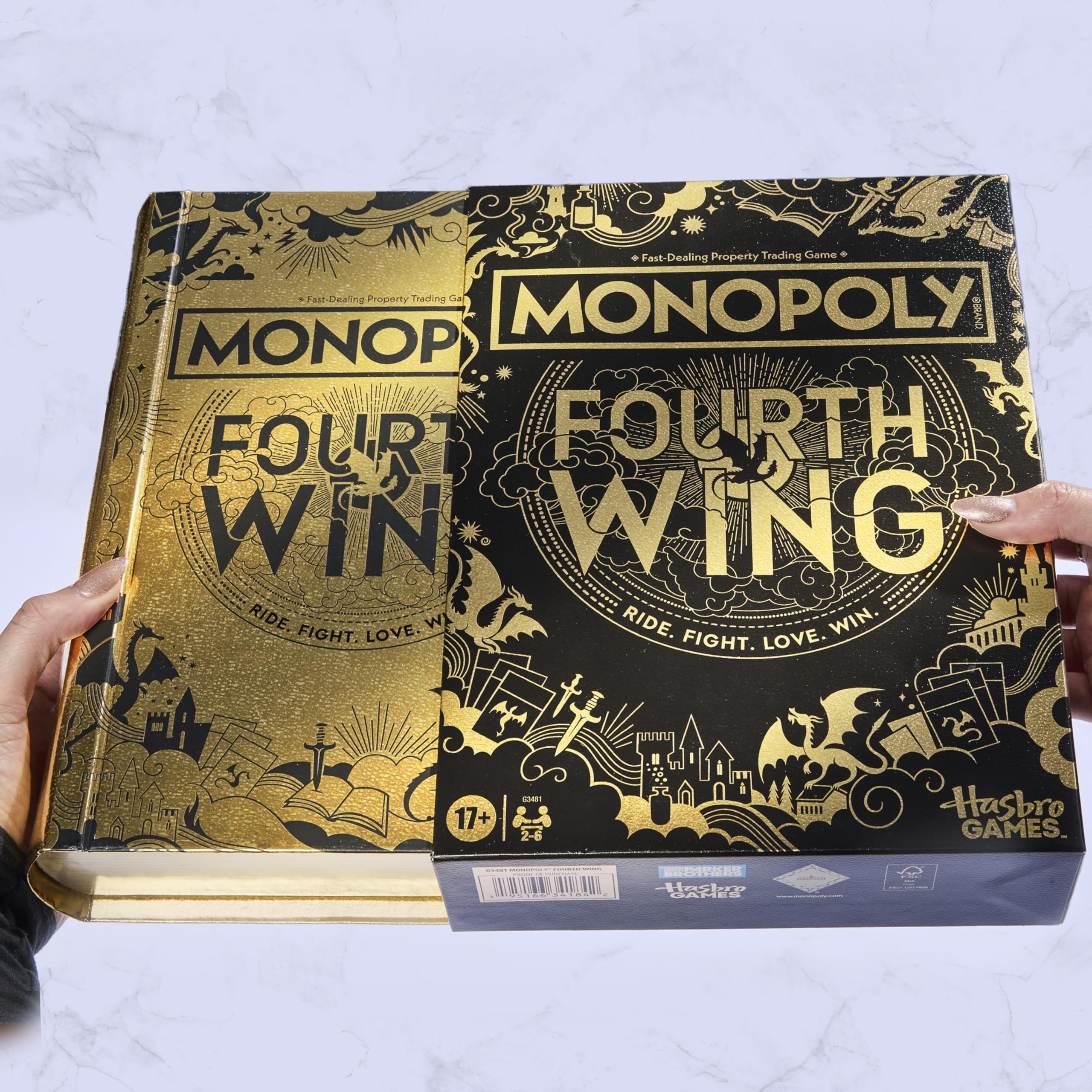 Monopoly Fourth Wing Edition Board Game for Adults | Officially Licensed Game Inspired by the Empyrean Series, Book 1 | 2-6 Players | Ages 17+ 🍁 All In One Marketplace Canada