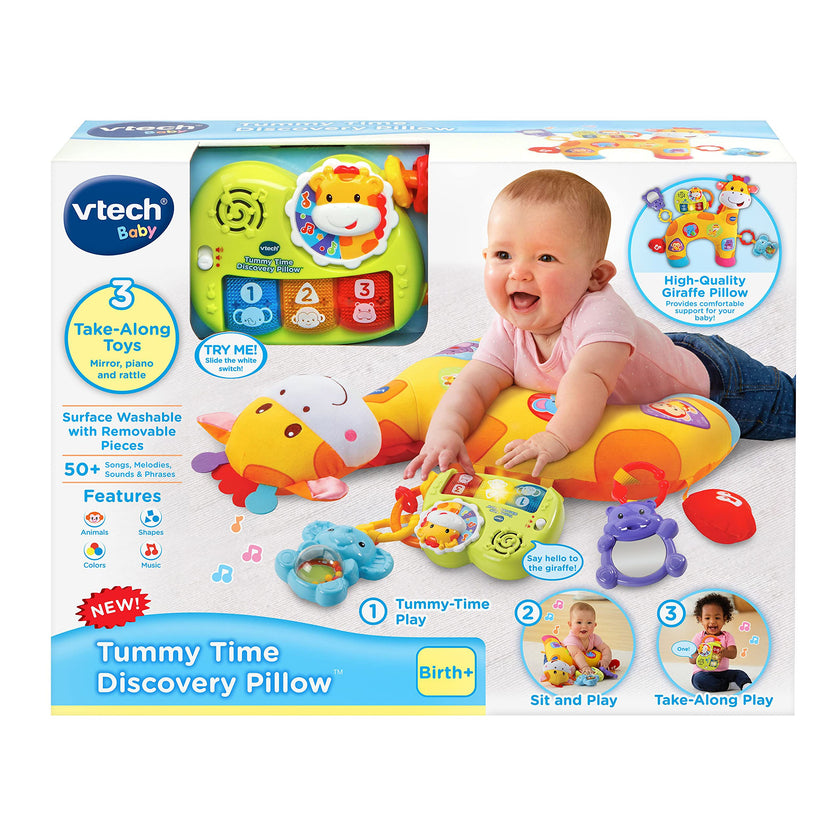 VTech Tummy Time Discovery Pillow - English Version 🍁 All In One Marketplace Canada
