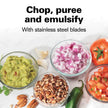 Hamilton Beach Stack & Press Food Chopper & Mini Food Processor, 350 Watts, 3 Cup Bowl, Stainless Steel Blades, for Chopping, Puree & Emulsify, Black, 72850G 🍁 All In One Marketplace Canada