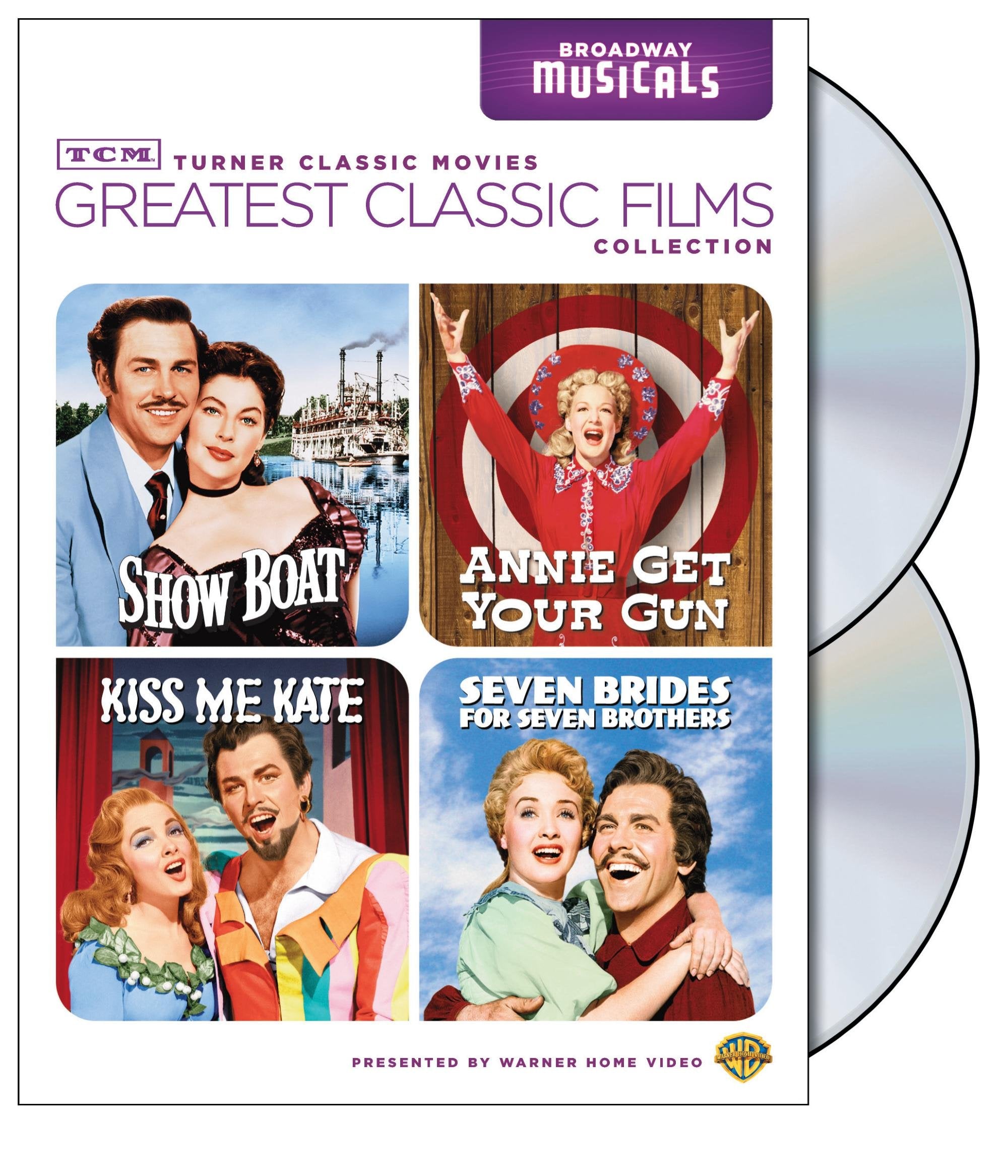 TCM Greatest Classic Films Collection: Broadway Musicals (Show Boat / Annie Get Your Gun / Kiss Me Kate / Seven Brides for Seven Brothers) - DVD (Used)