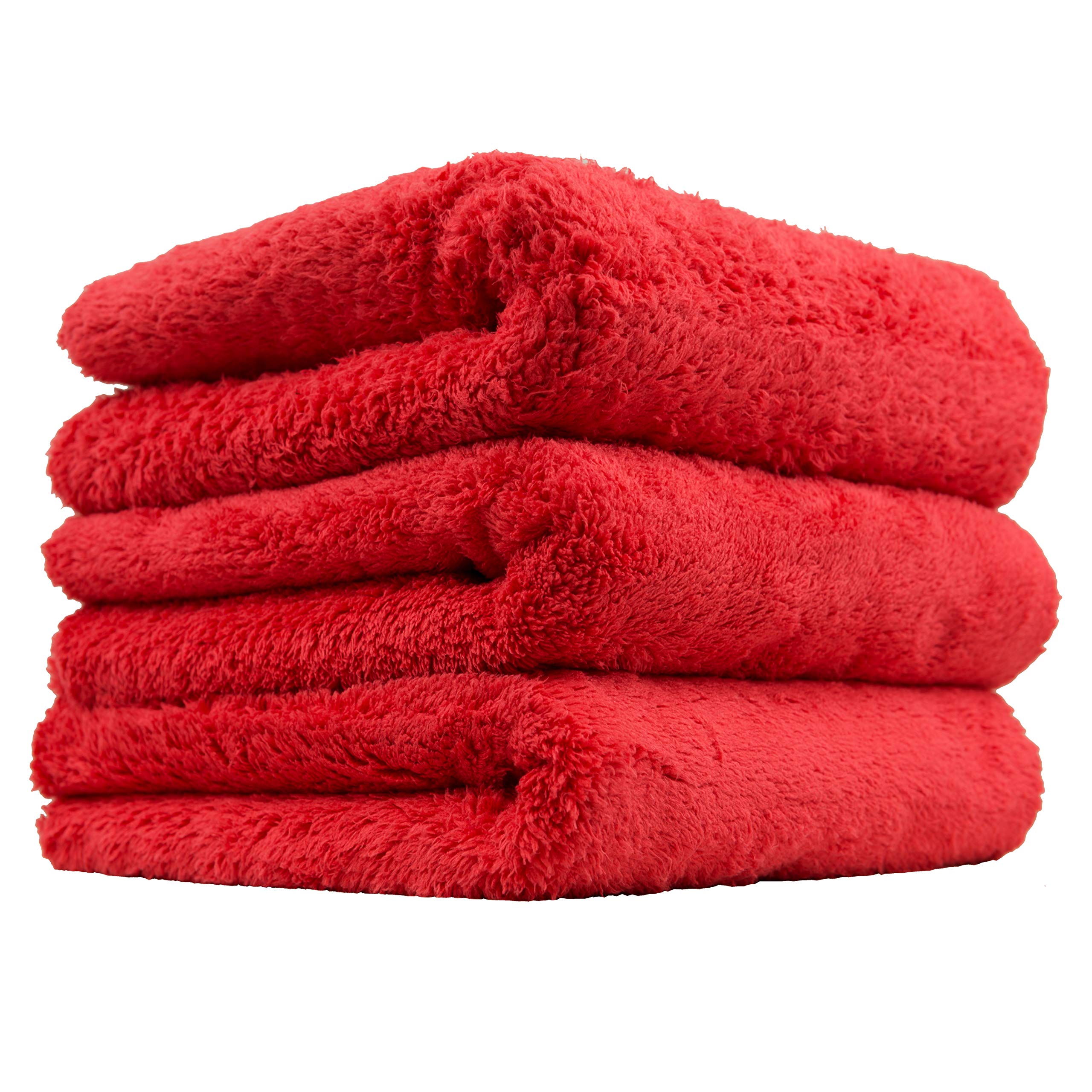 Chemical Guys Happy Ending Ultra Plush Edgeless Microfiber Towel, Red, 16