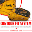 Franklin Sports Baseball and Softball Glove - Fieldmaster Adult + Youth Baseball Gloves - Men's + Women's Infield + Outfield Mitt - Right Hand Throw - 13