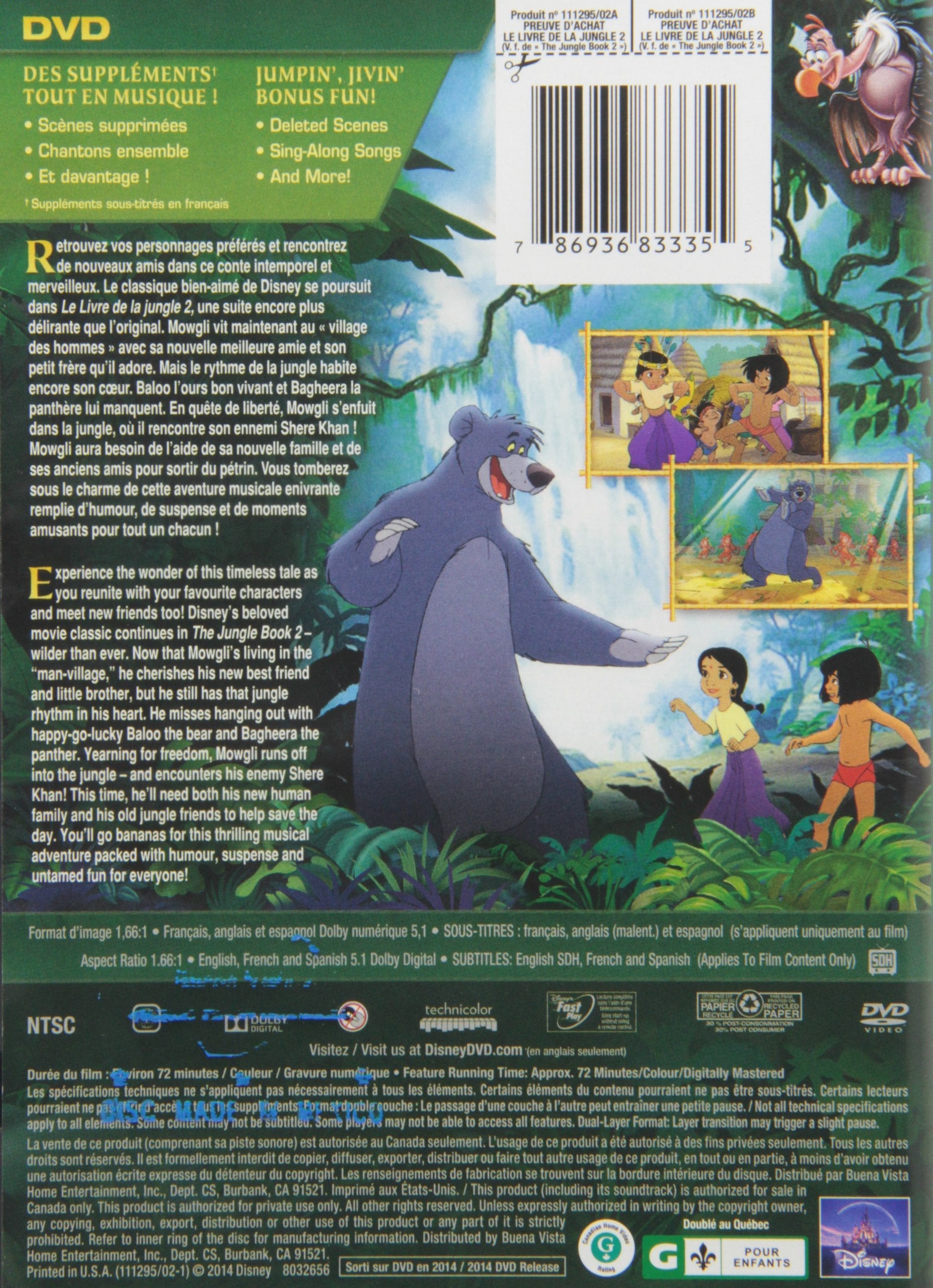 The Jungle Book 2 - DVD (Used)