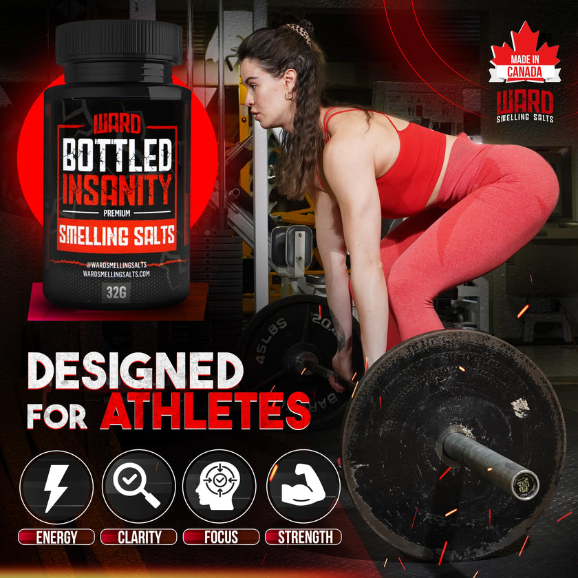 Ward Smelling Salts - Bottled Insanity - Insanely Strong Smelling Salt For Powerlifting Hockey Football Weight Lifting and More | Insane Smelling Salt 🍁 All In One Marketplace Canada