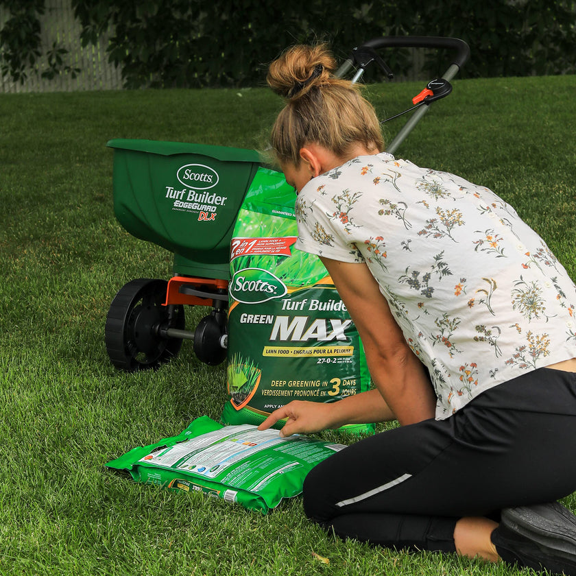 Scotts Turf Builder Green Max Lawn Food, 5.7kg (350 sq Meters / 3,767 sq feet Coverage) | Promotes Fast, deep Greening in 3 Days 🍁 All In One Marketplace Canada