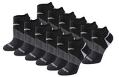 Saucony Women's RunDry Performance Selective Cushion Socks, Available in S-L (6, 12 Pairs), Black Basic (12 Pairs), Medium 🍁 All In One Marketplace Canada