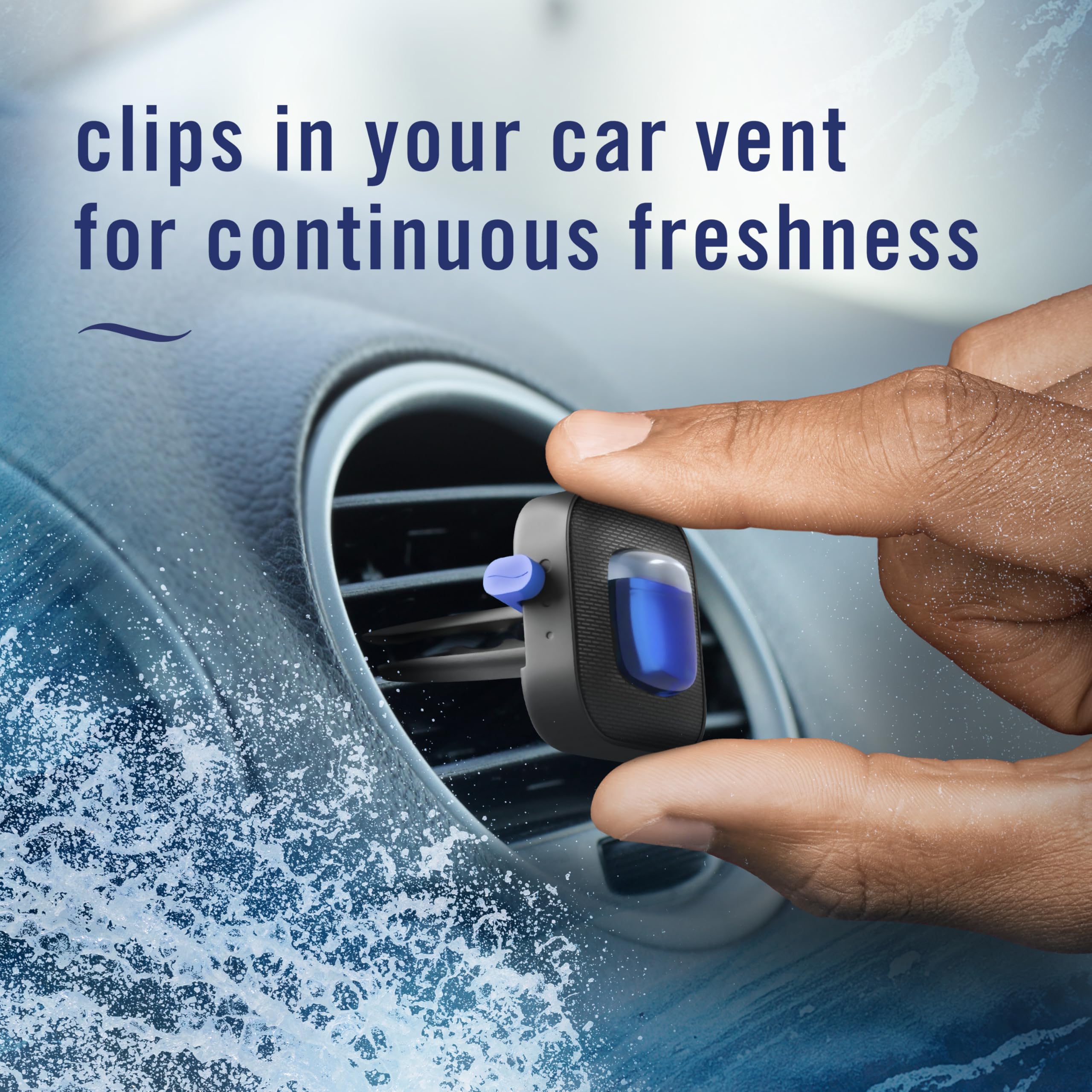 Febreze Car Ocean Scent Air Freshener Vent Clip, 2.2 mL, Pack of 4 🍁 All In One Marketplace Canada
