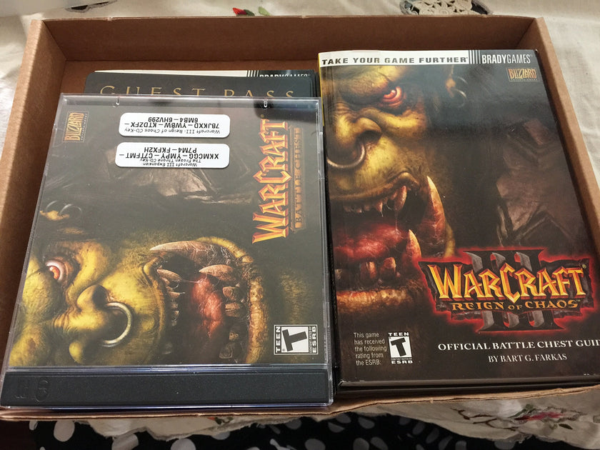 Warcraft III Battlechest with Expansion & Two Strategy Guides