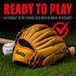 Franklin Sports Baseball and Softball Glove - Field Master - Baseball and Softball Mitt - Adult and Youth Glove - Outfield - Left Hand Throw - 13