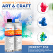 Epoxy Resin Kit for Art & Craft | 16oz (473ml) | UV Resistant | Clear Epoxy Resin | Jewelry, Earrings, Coasters, Casting, Molding, Crafting & more | Includes 2 pairs of gloves, 2 cups, 4 sticks & mica 🍁 All In One Marketplace Canada