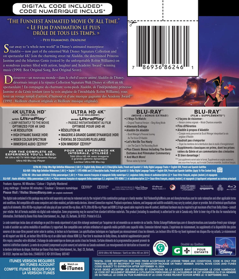 Aladdin - 4K/Blu-Ray