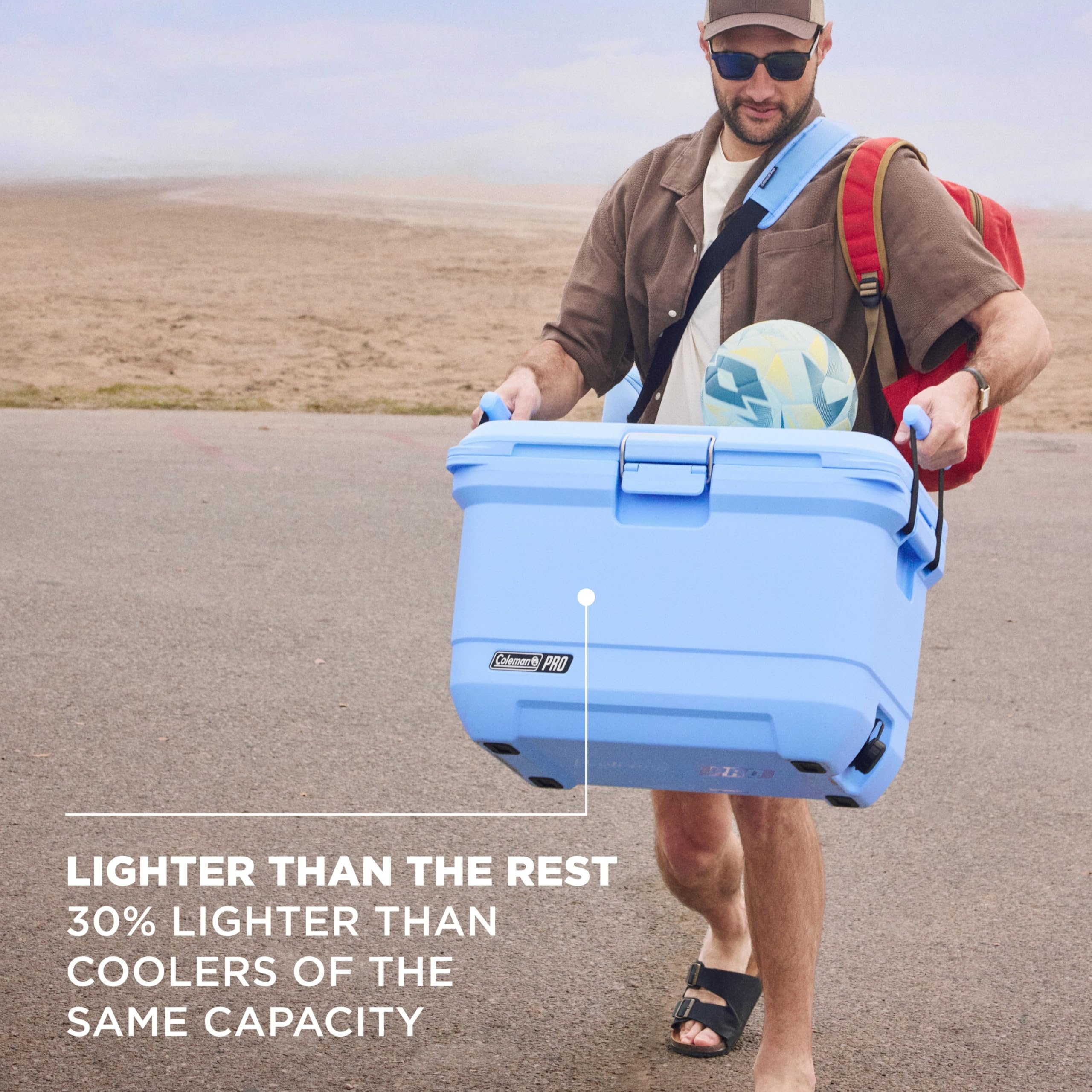 Coleman Pro 45-Quart Premium Hard Cooler, Heavy-Duty Ultra-Light Portable Cooler, Extra-Thick Insulation Keeps Ice up to 4 Days, 74-Can Capacity 🍁 All In One Marketplace Canada