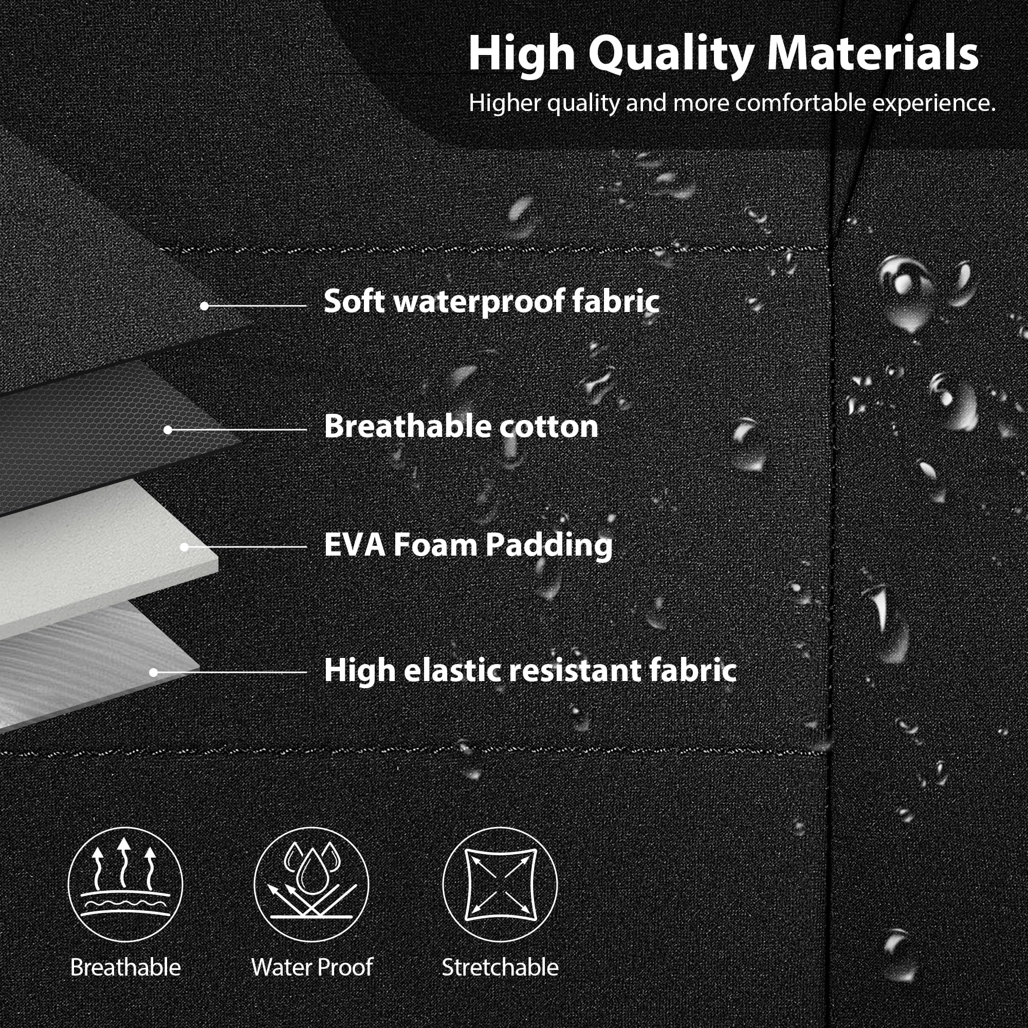 CAR Pass Neoprene Waterproof Two Front Car Seat Covers Set- Universal Fit for Vehicles, Airbag Compatiable(Black) 🍁 All In One Marketplace Canada