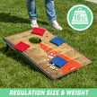GoSports Official Regulation Cornhole Bean Bags Set of 8 – for Competitive Cornhole Games - All Weather - Red and Blue 🍁 All In One Marketplace Canada