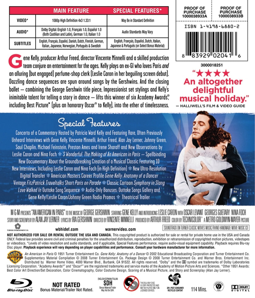 NEW Caron/kelly - American In Paris (Blu-ray)