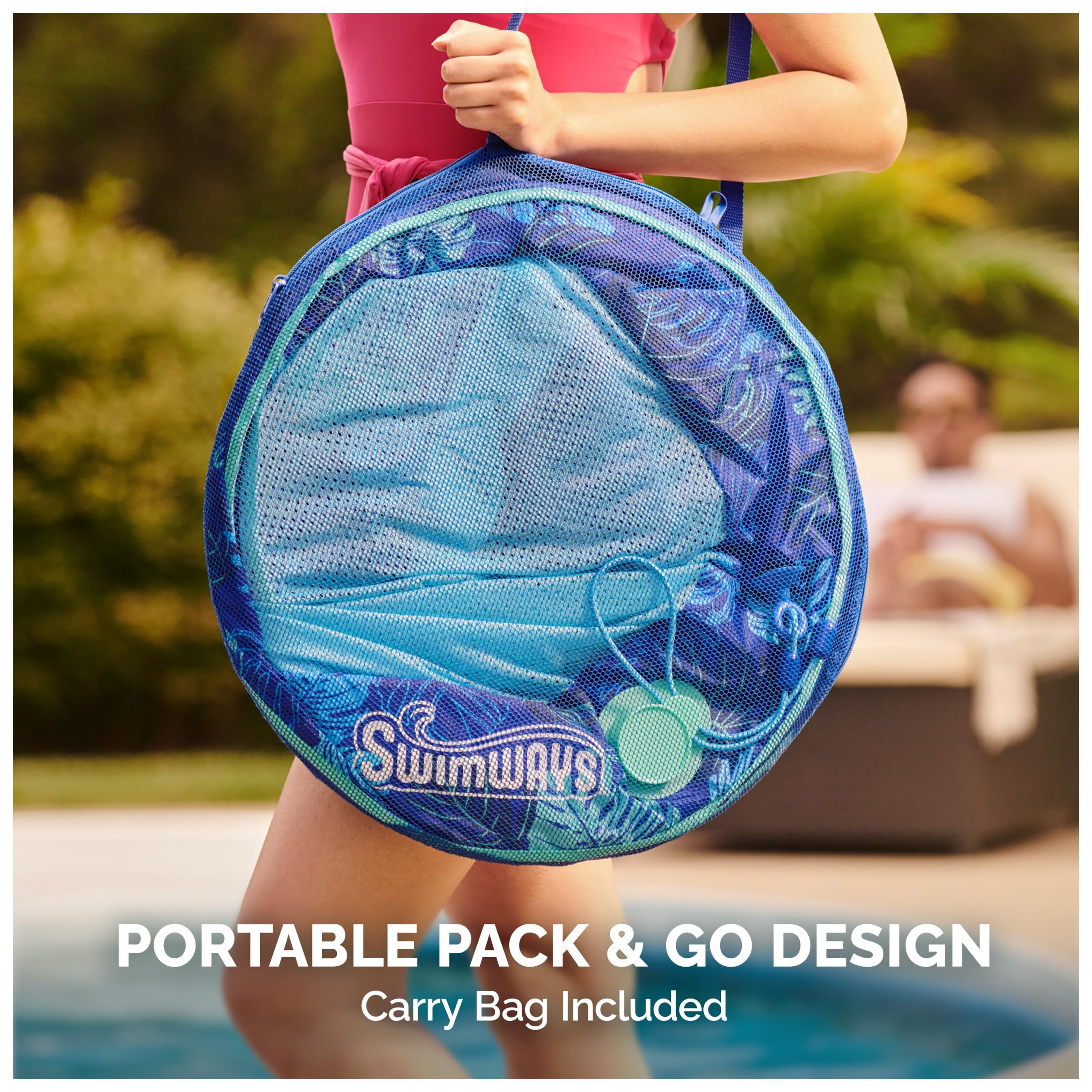 Swimways Elite Spring Float Hammock Pool Lounger, Inflatable Pool Floats Adult with Fast Inflation, Pool Hammock for Adults up to 250 lbs 🍁 All In One Marketplace Canada